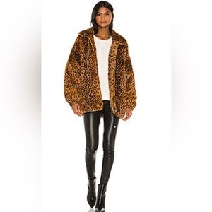 SPRWMN Oversized Faux Fur Jacket in Toffee S NWT